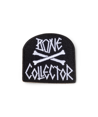 embriodered patch made for dogs with cross bones and bone collector text