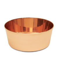 pure copper shiny dog bowl for water