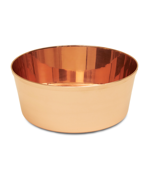 Large copper dog deals bowl